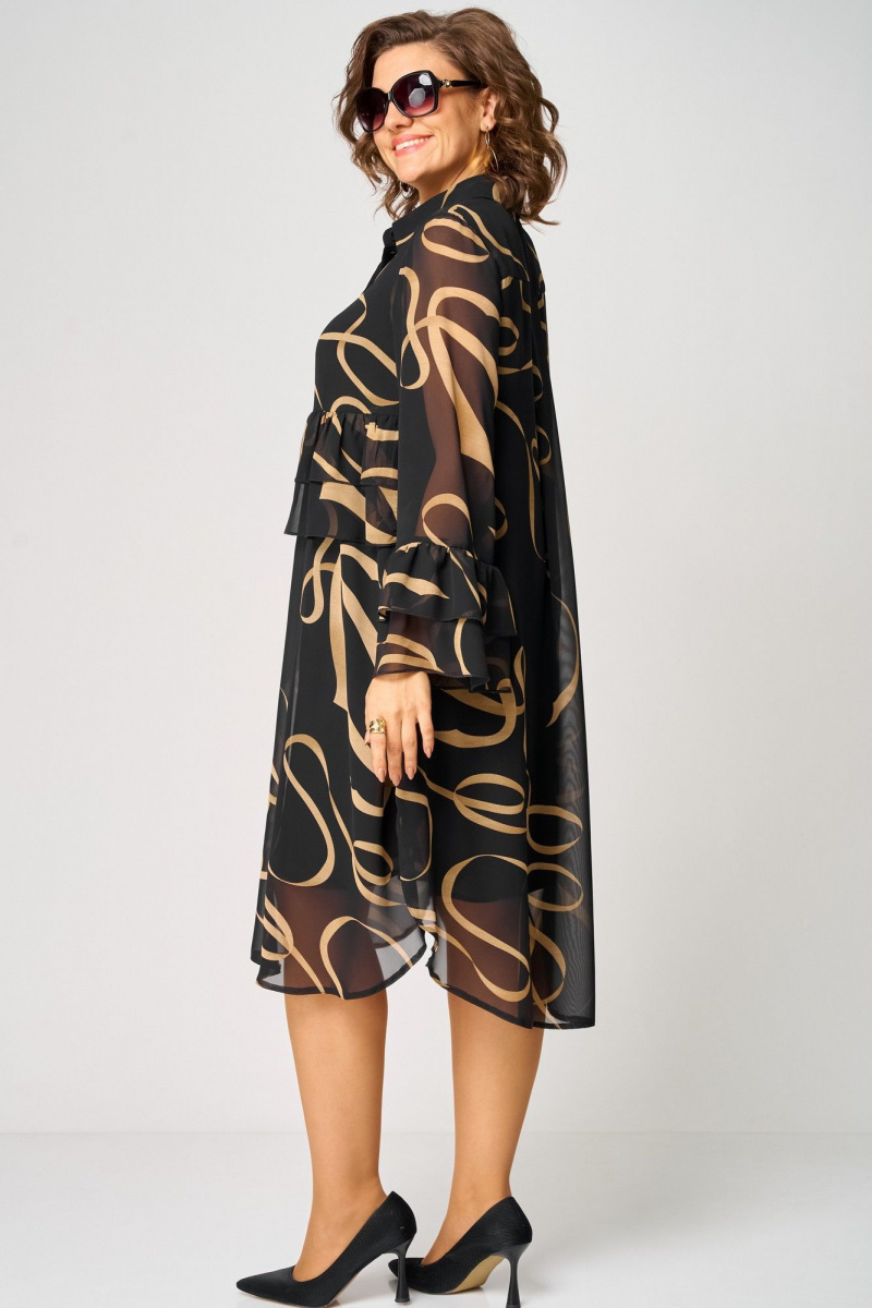 Платья EVA GRANT 7122 принт_ленты