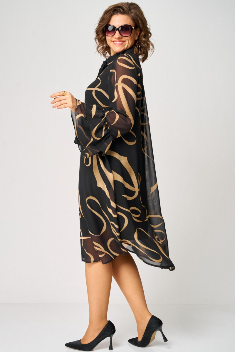 Платья EVA GRANT 7122 принт_ленты