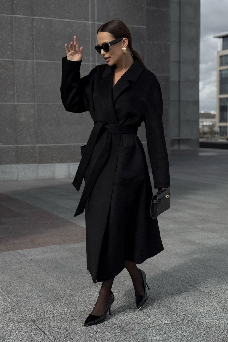 Женское пальто DAVA 7002 черный