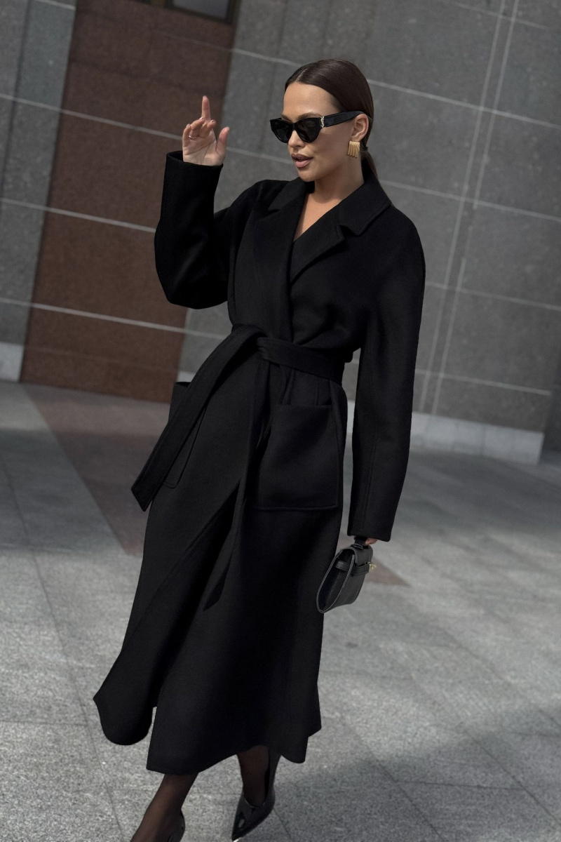 Женское пальто DAVA 7002 черный