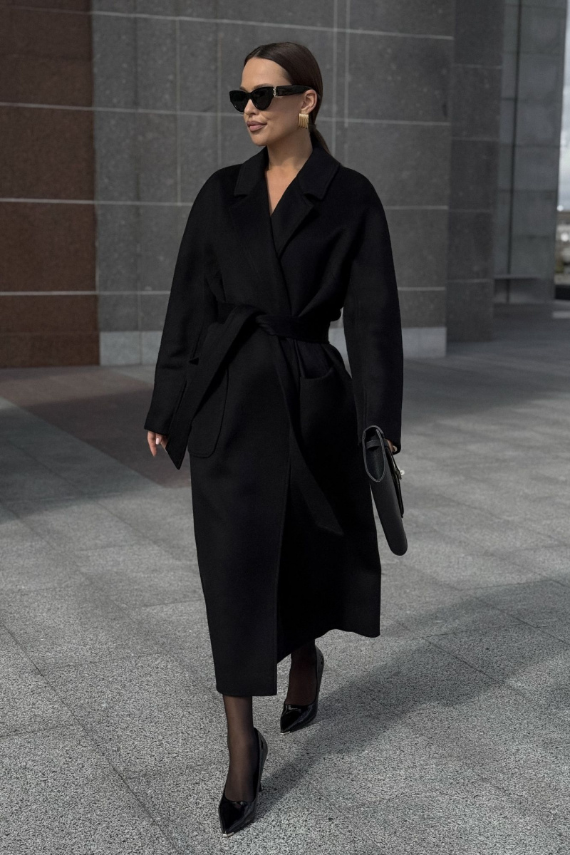 Женское пальто DAVA 7002 черный