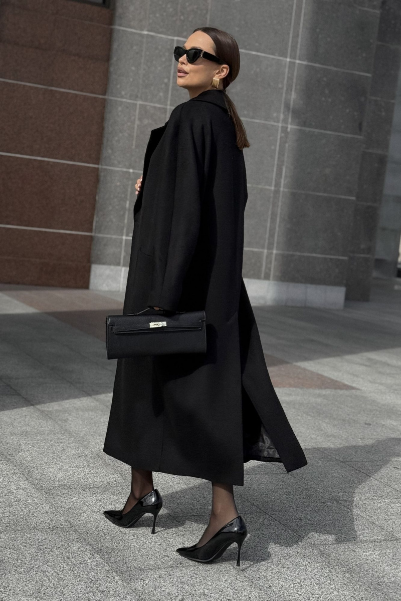 Женское пальто DAVA 7002 черный