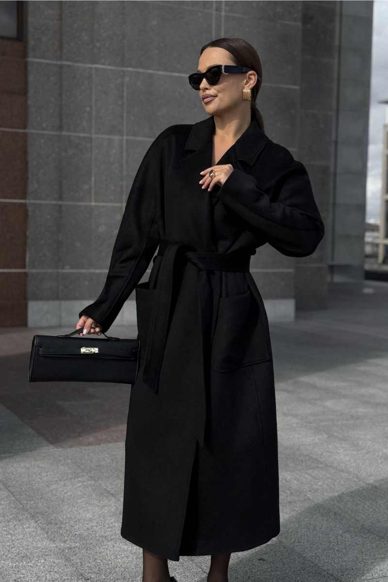 Женское пальто DAVA 7002 черный