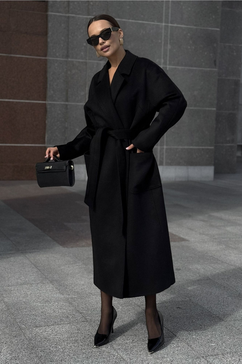 Женское пальто DAVA 7002 черный