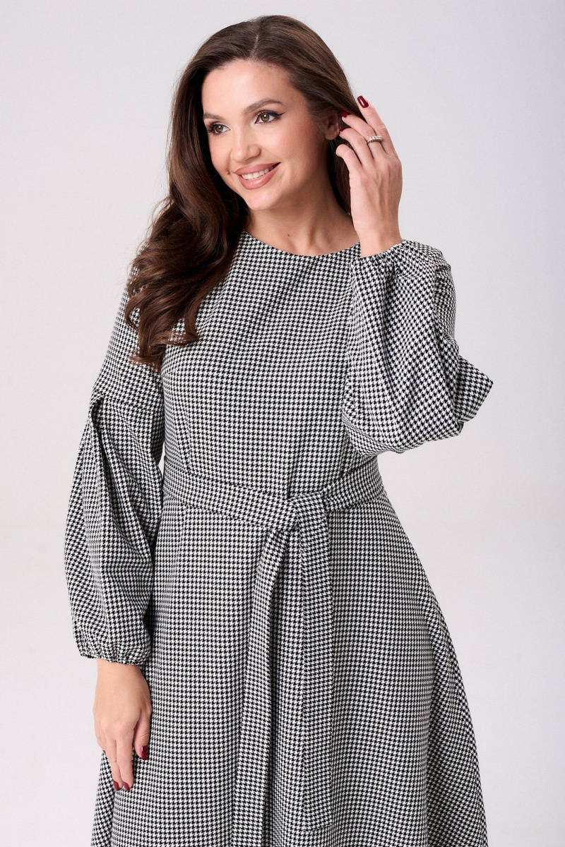 Платья Your size 2269 черно-белый