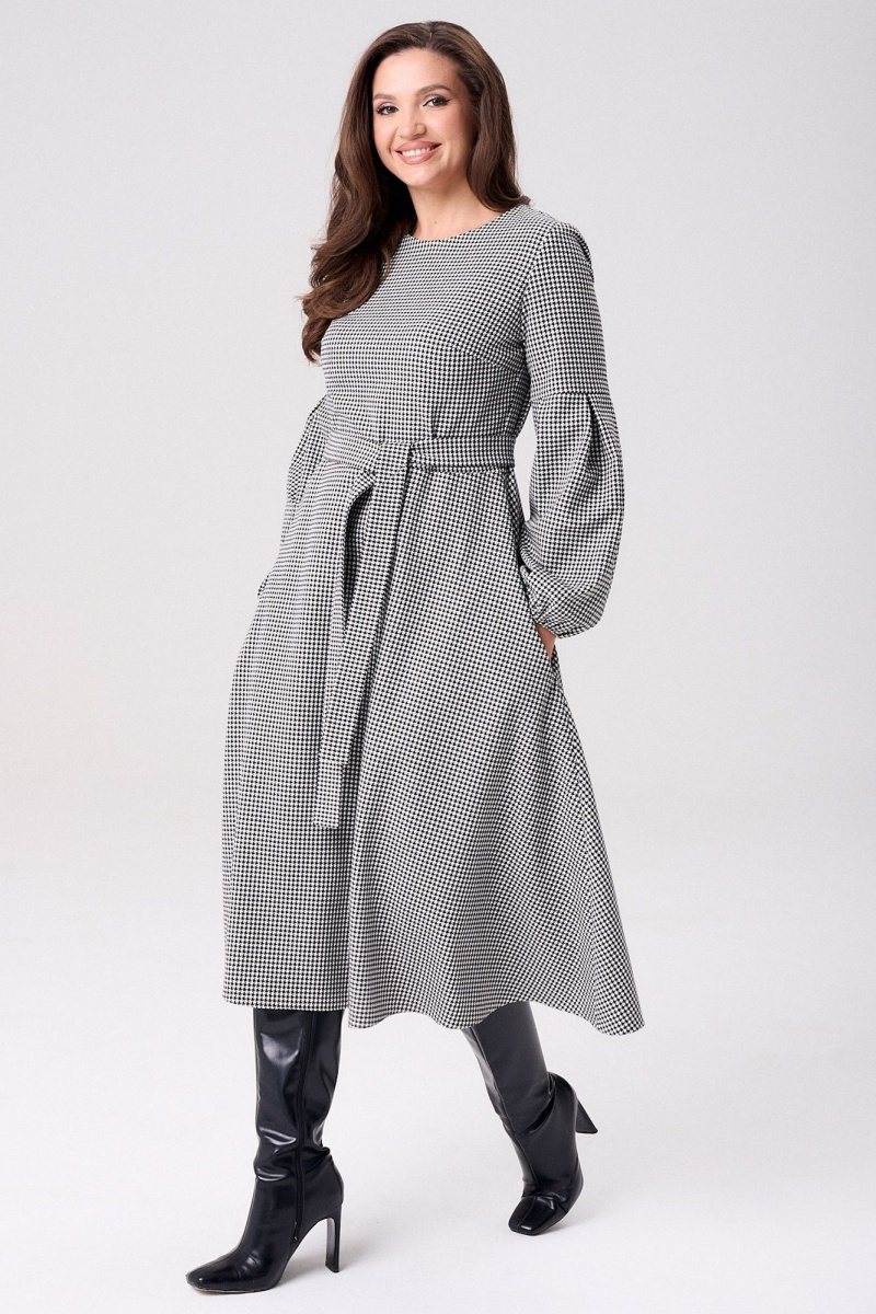 Платья Your size 2269 черно-белый