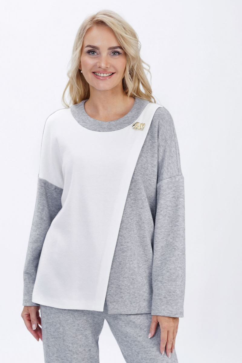 Брючный комплект Alani Collection 2447 серый
