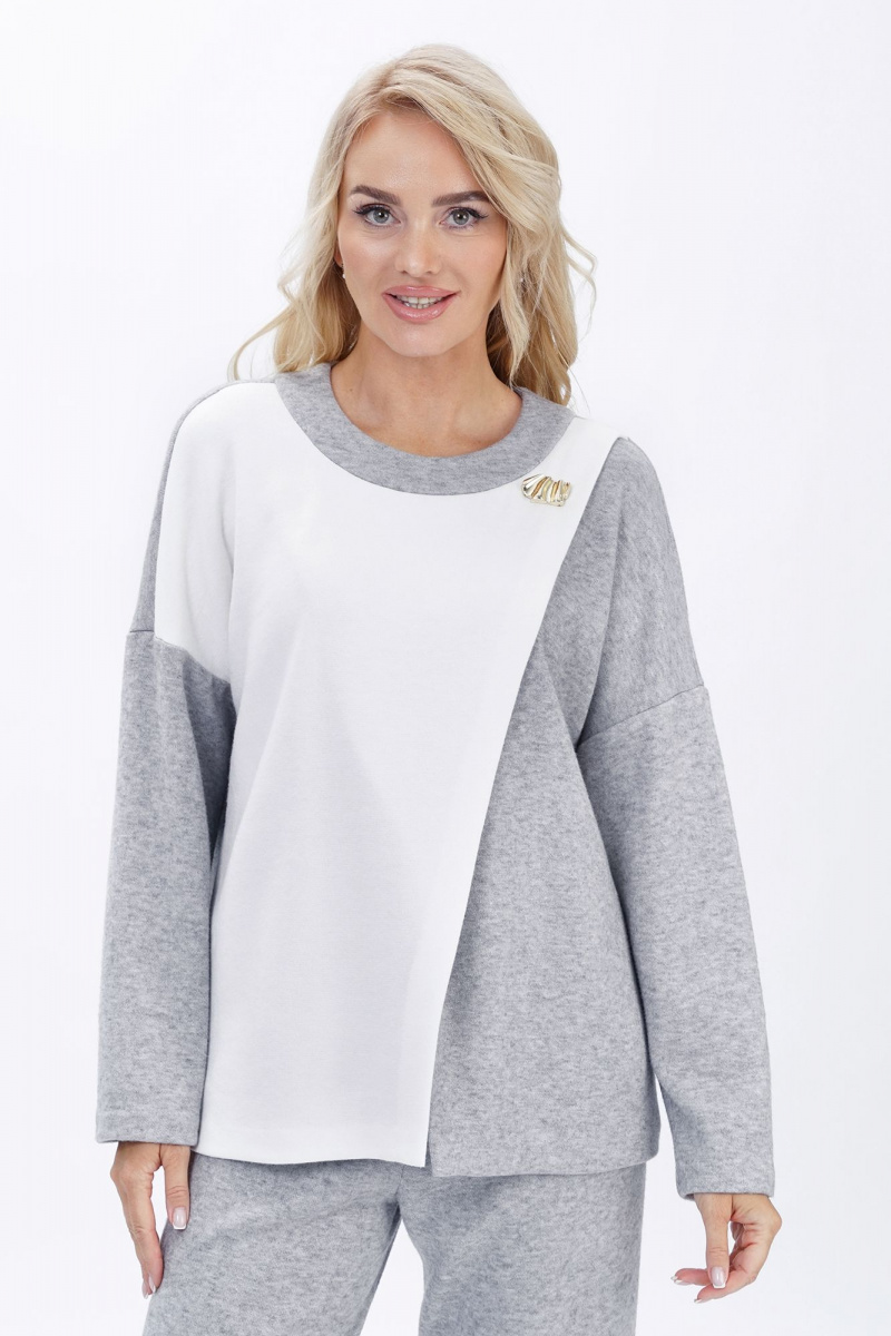 Брючный комплект Alani Collection 2447 серый
