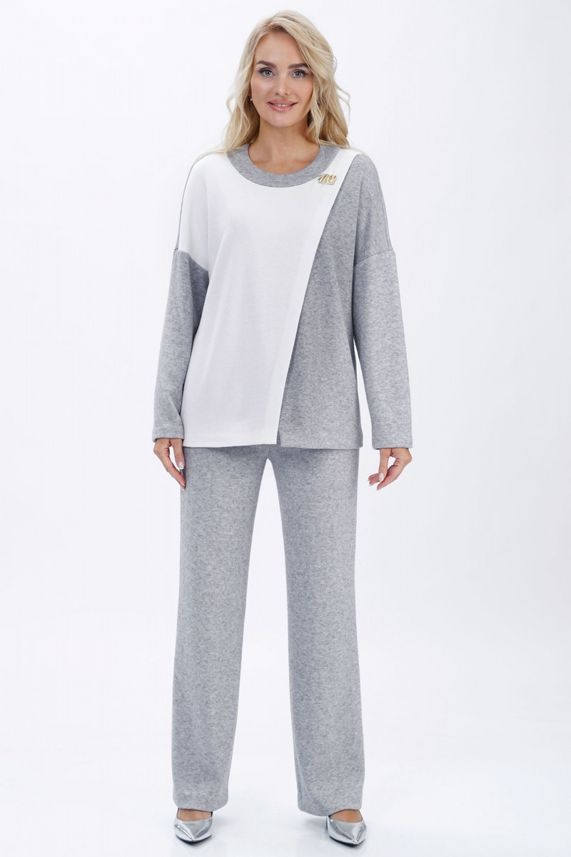 Брючный комплект Alani Collection 2447 серый