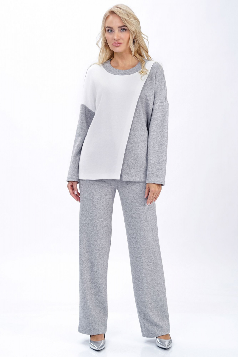 Брючный комплект Alani Collection 2447 серый
