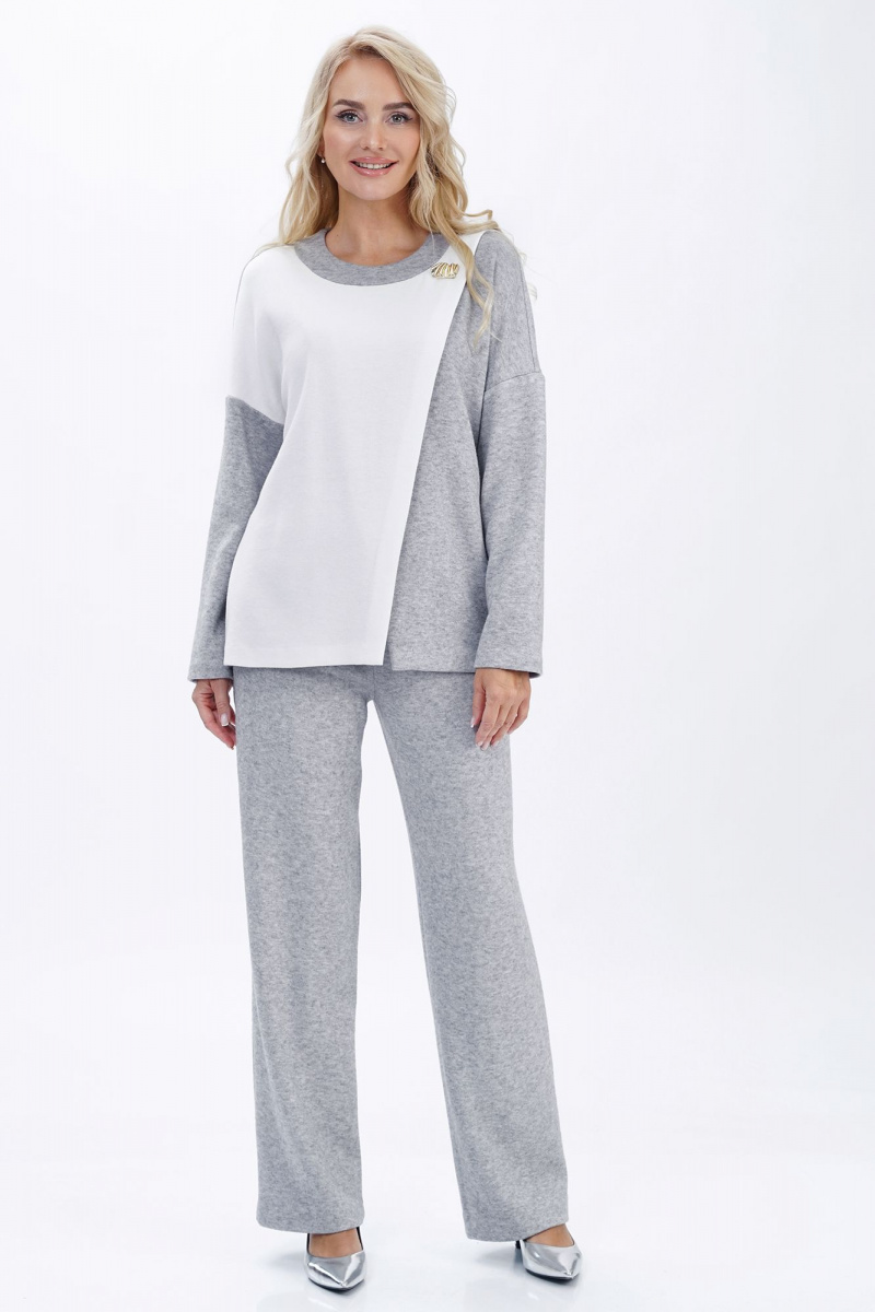Брючный комплект Alani Collection 2447 серый