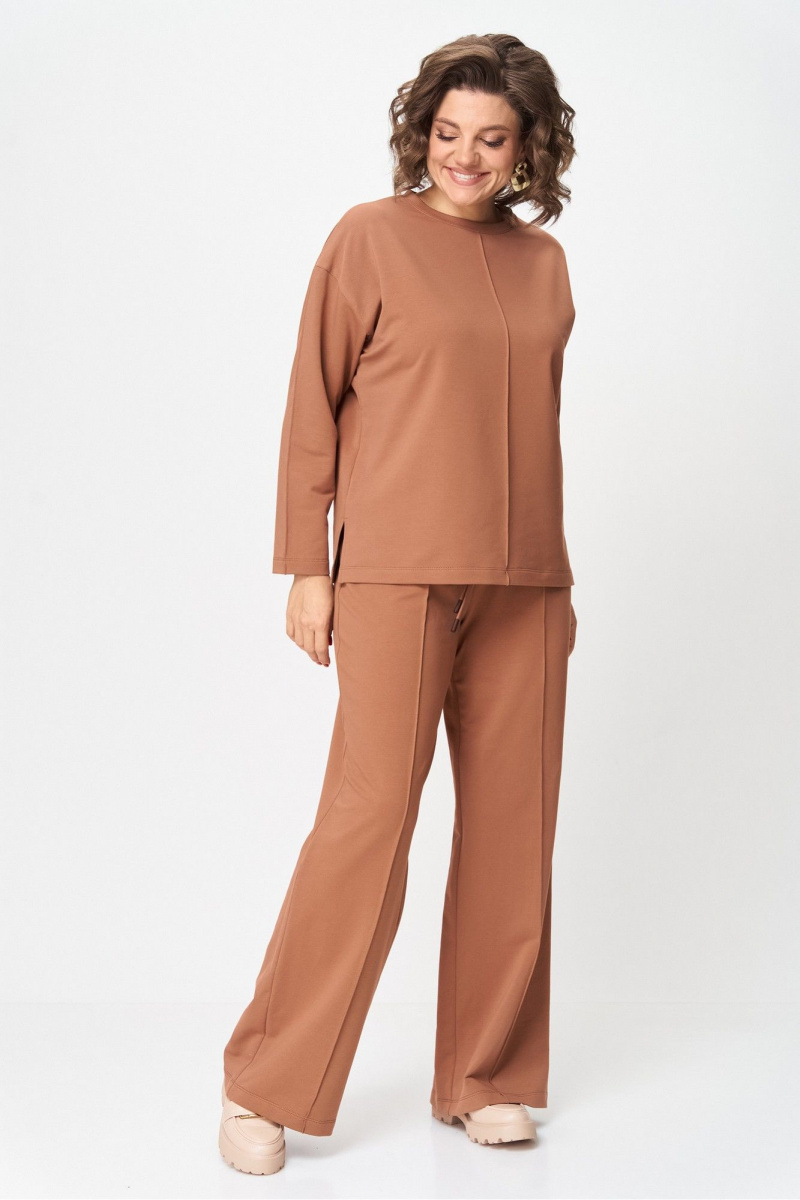 Брючный костюм Rumoda 2144_дл. коричневый