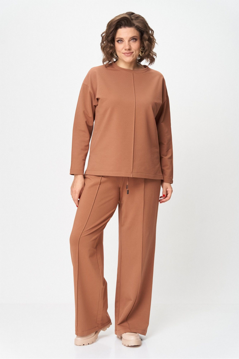 Брючный костюм Rumoda 2144_дл. коричневый