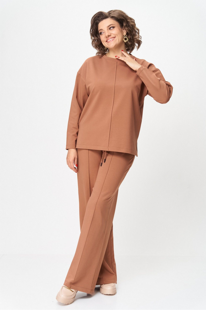 Брючный костюм Rumoda 2144_дл. коричневый