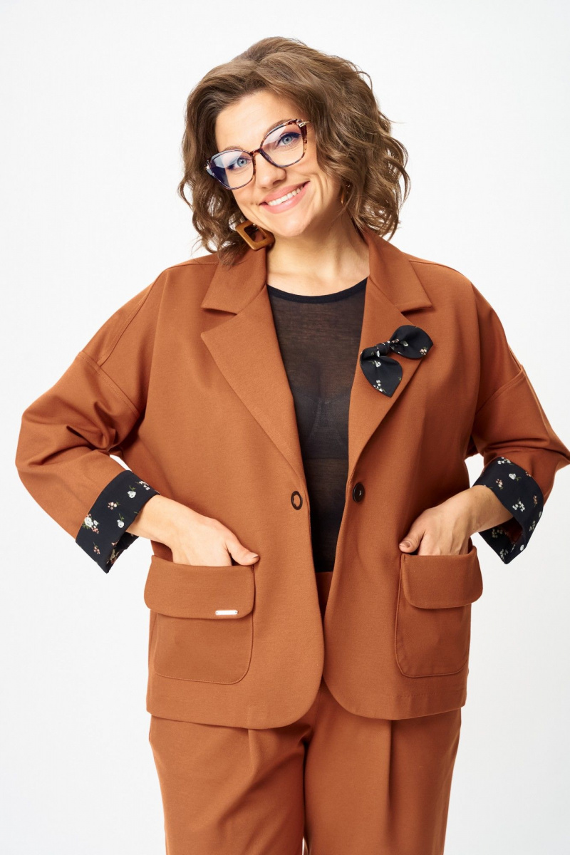 Брючный костюм Michel chic 1437 виски