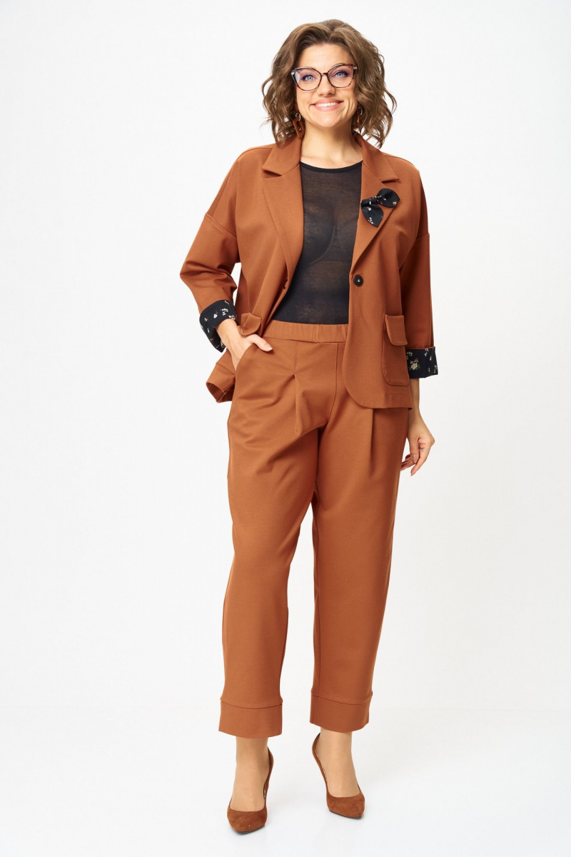 Брючный костюм Michel chic 1437 виски
