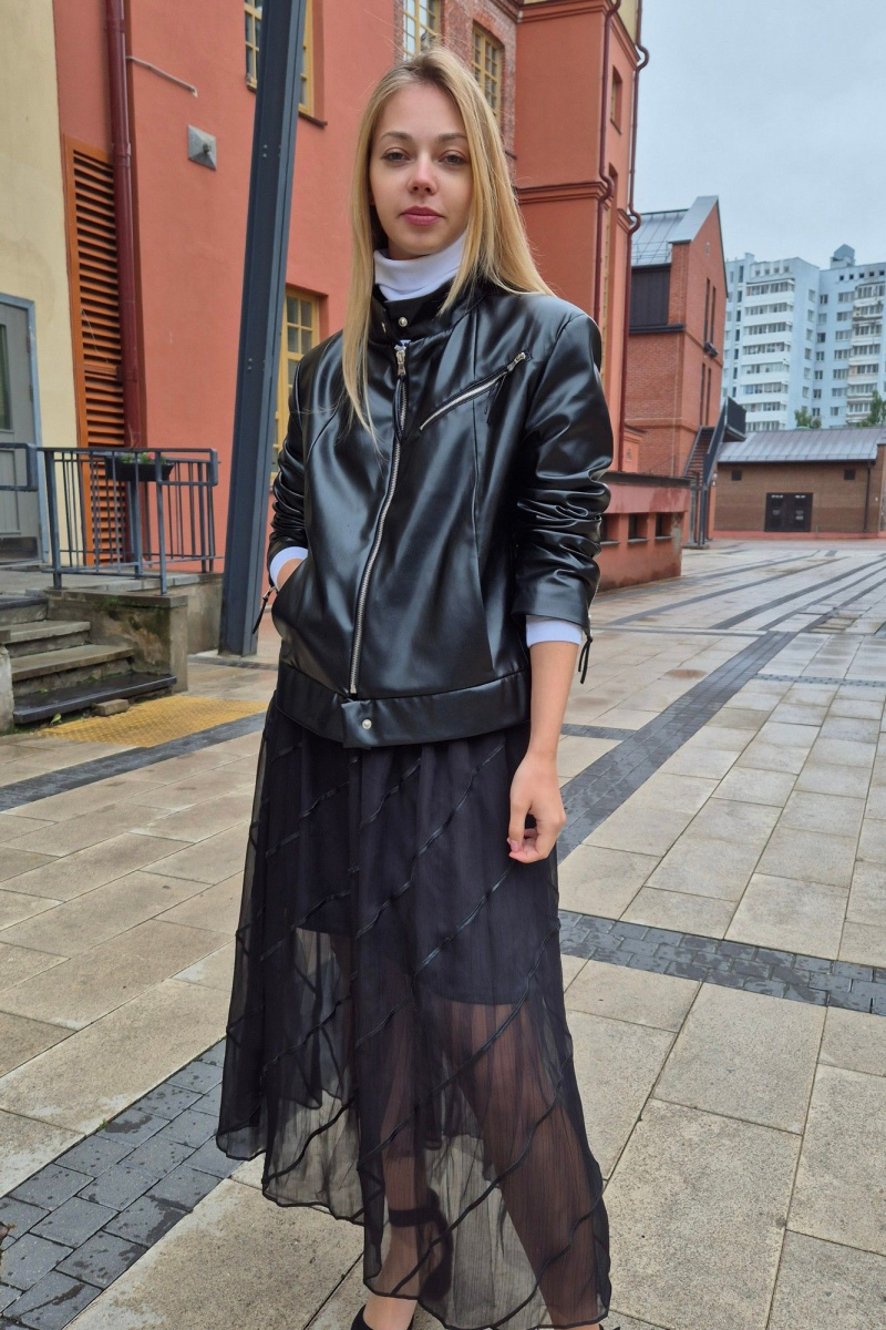 Женская куртка Shymoda 446-25 черный