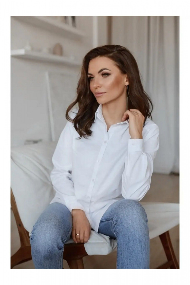 Рубашки MONA STYLE FASHION&DESIGN 24063 белый