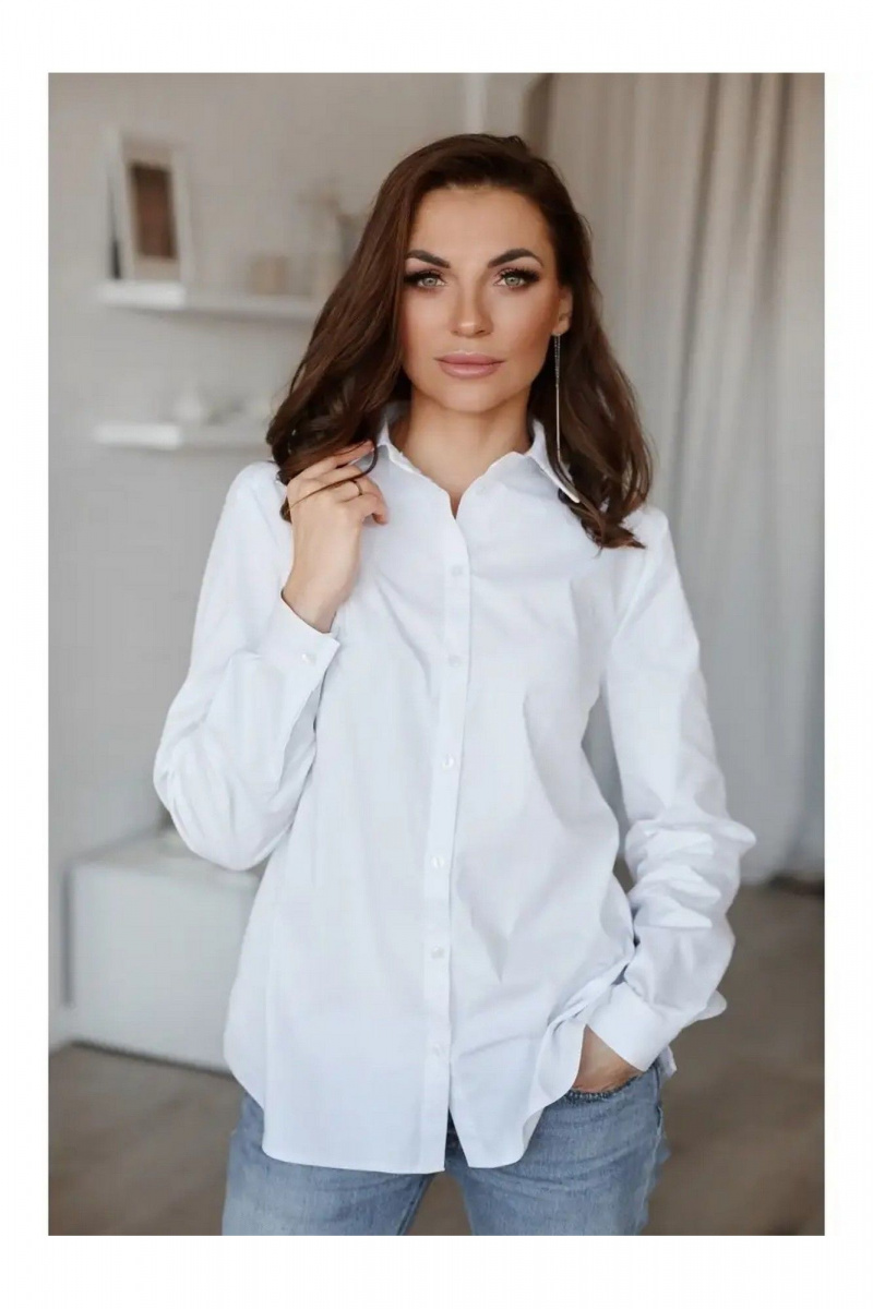 Рубашки MONA STYLE FASHION&DESIGN 24063 белый