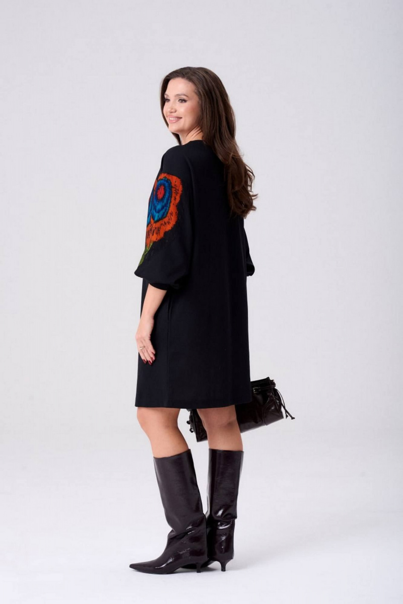 Платья Gizart 5356 оранжевый_зеленый_синий