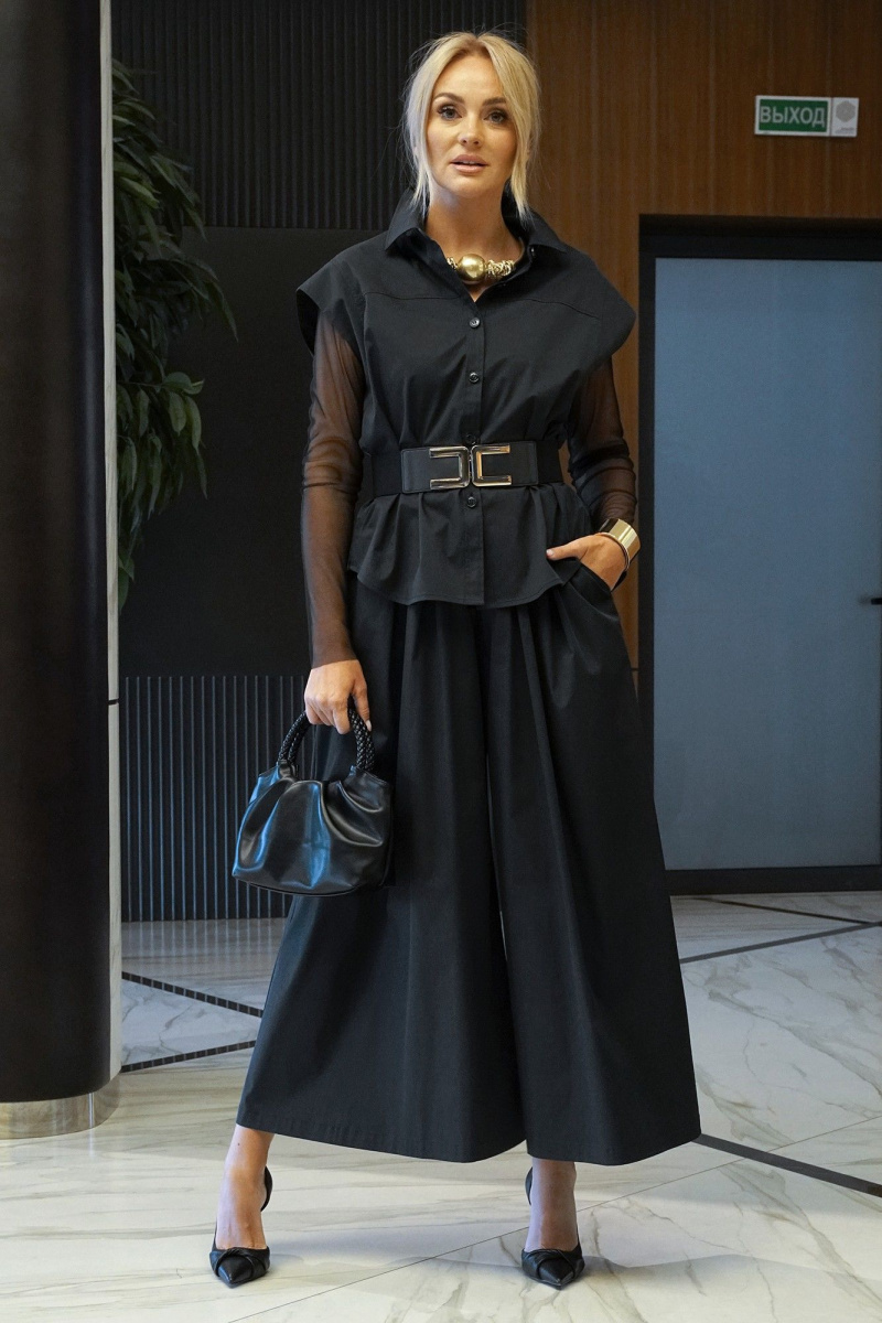 Брючный комплект Alani Collection 2435 черный