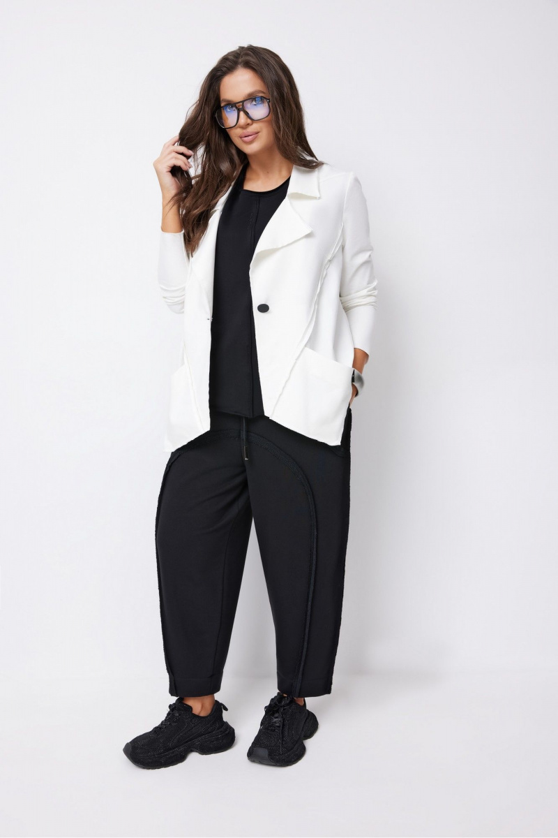 Брючный комплект ElPaiz 1287 черный+молоко