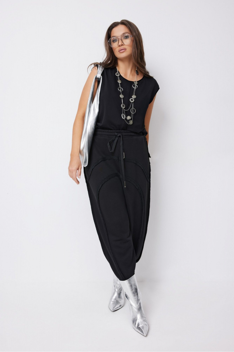 Брючный комплект ElPaiz 1292 черный+молоко