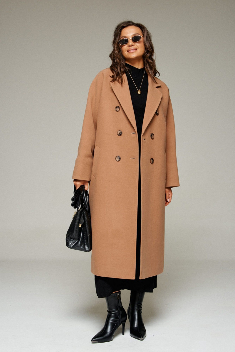 Женское пальто Beautiful&Free 7015 бежевый