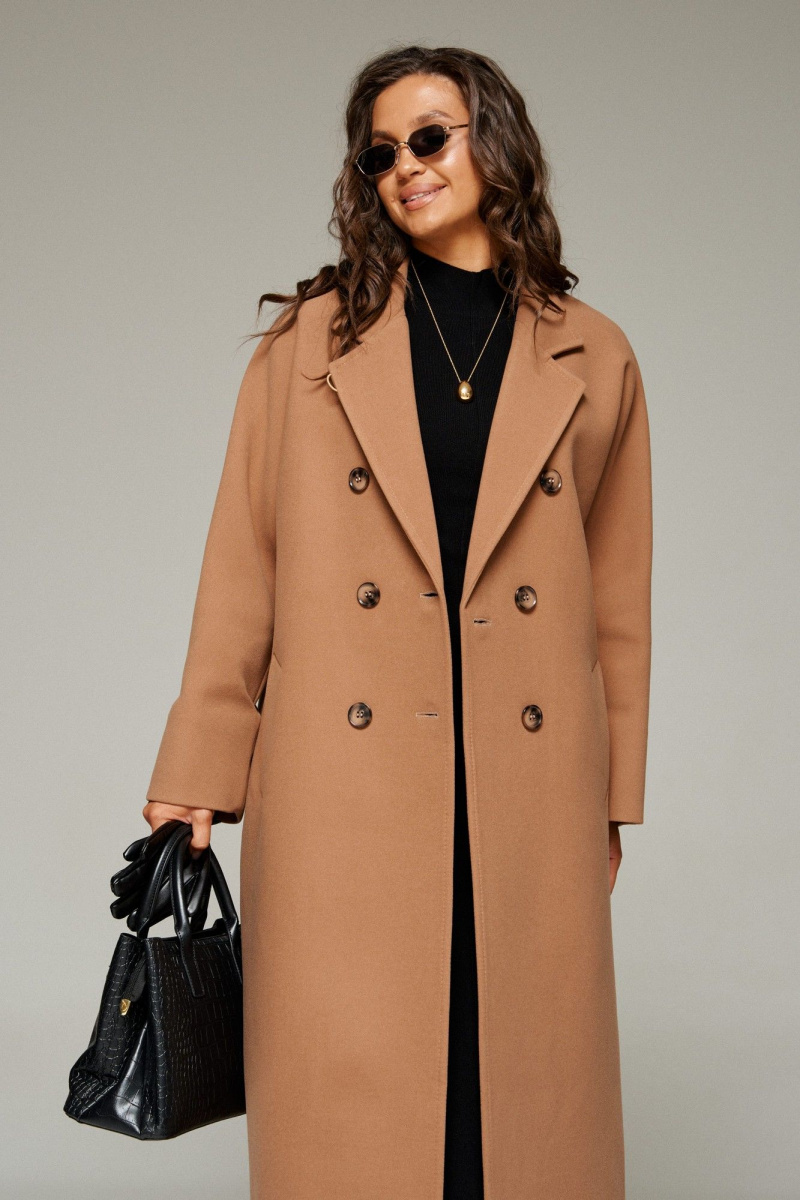 Женское пальто Beautiful&Free 7015 бежевый