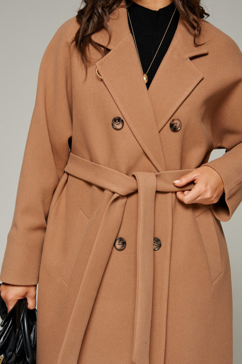 Женское пальто Beautiful&Free 7015 бежевый