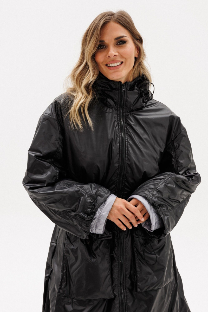 Женское пальто EOLA 2775 черный/серый