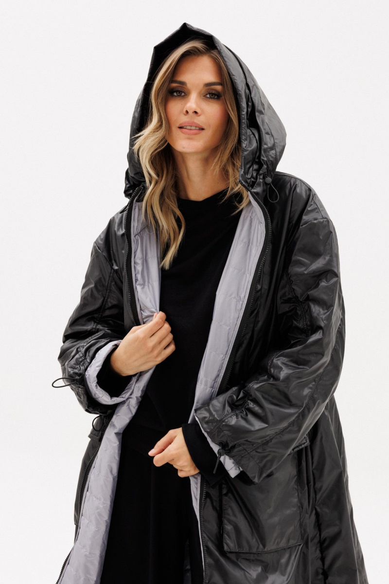 Женское пальто EOLA 2775 черный/серый