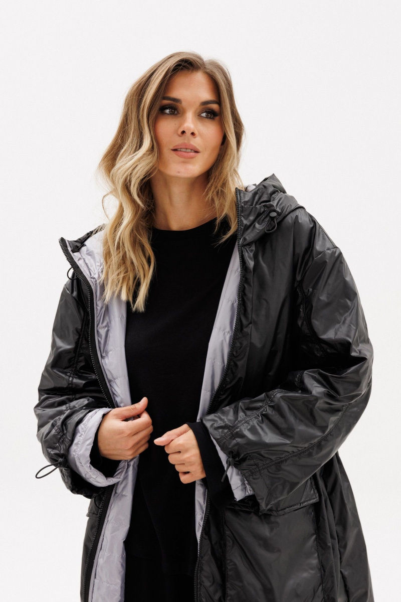 Женское пальто EOLA 2775 черный/серый