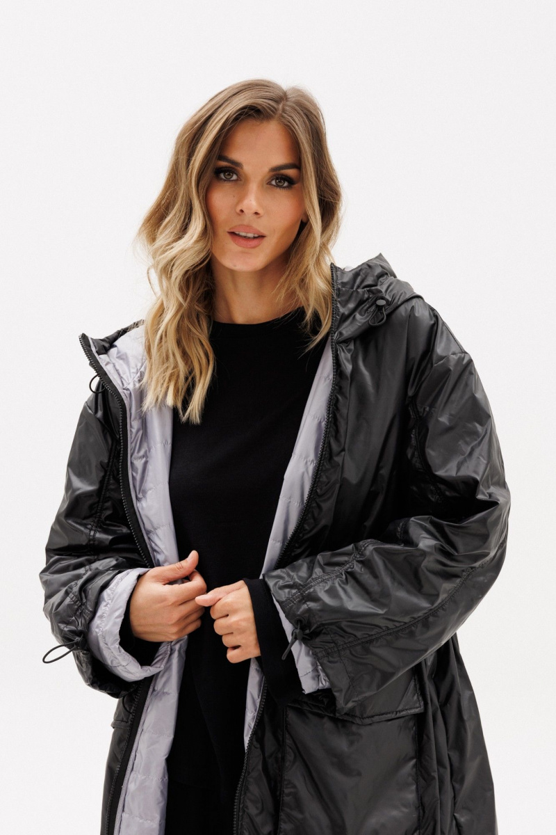 Женское пальто EOLA 2775 черный/серый