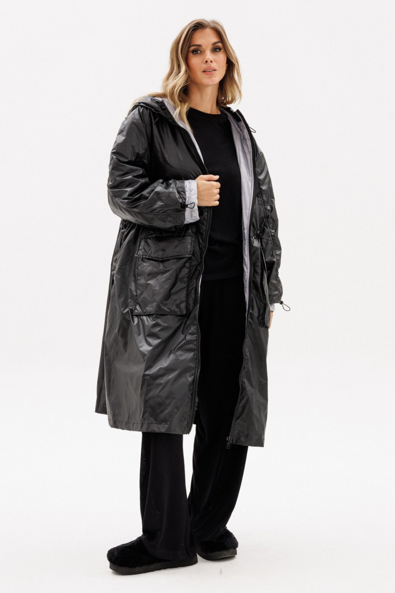 Женское пальто EOLA 2775 черный/серый