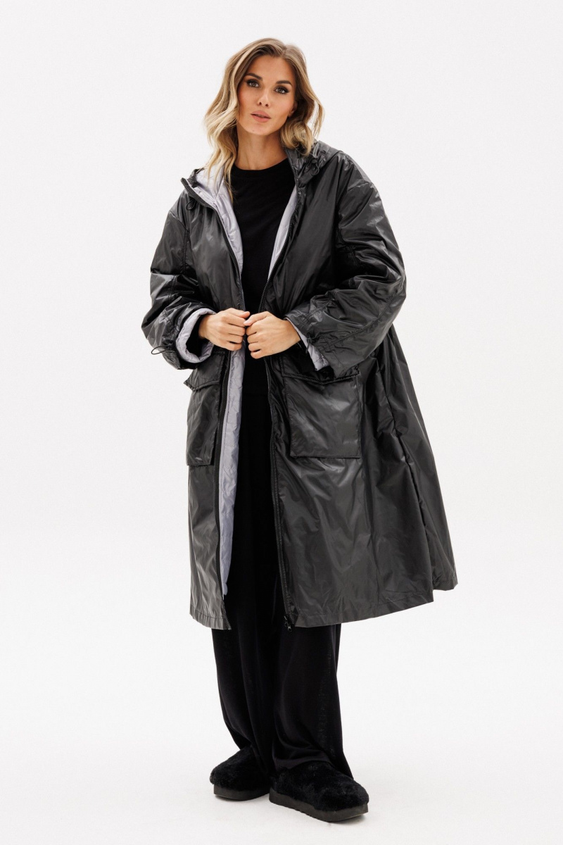 Женское пальто EOLA 2775 черный/серый