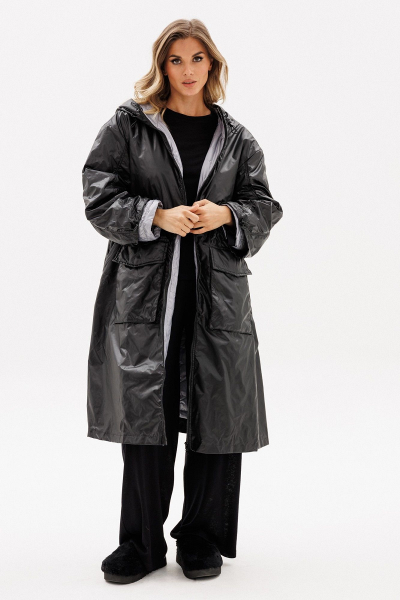 Женское пальто EOLA 2775 черный/серый