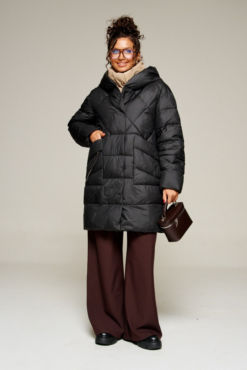 Женское пальто Beautiful&Free 8010 черный