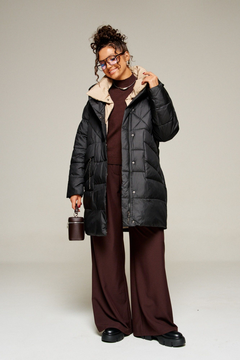 Женское пальто Beautiful&Free 8010 черный