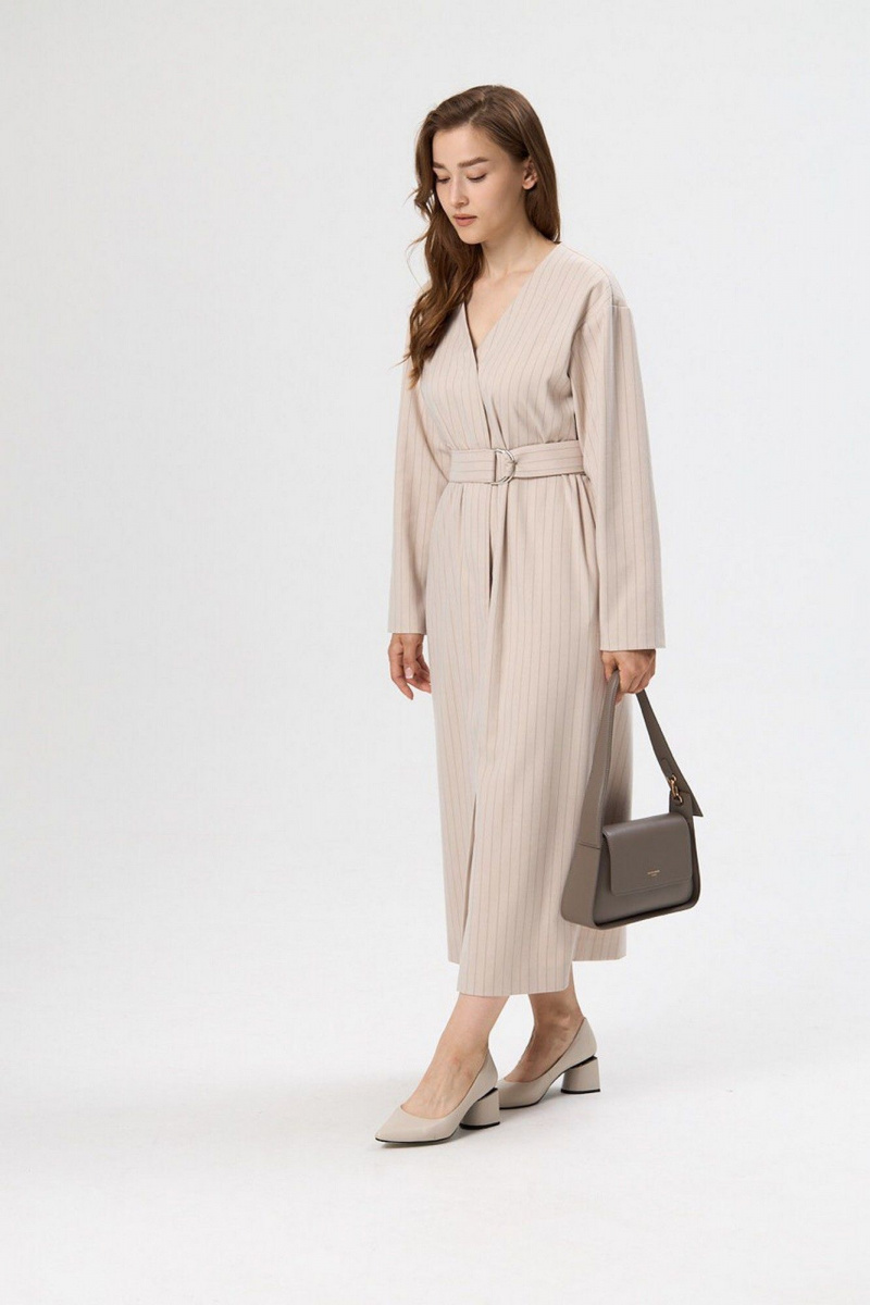 Платья ALIN 3007 шампань_в_полоску