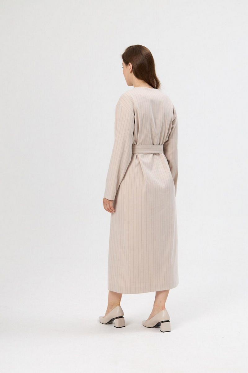 Платья ALIN 3007 шампань_в_полоску