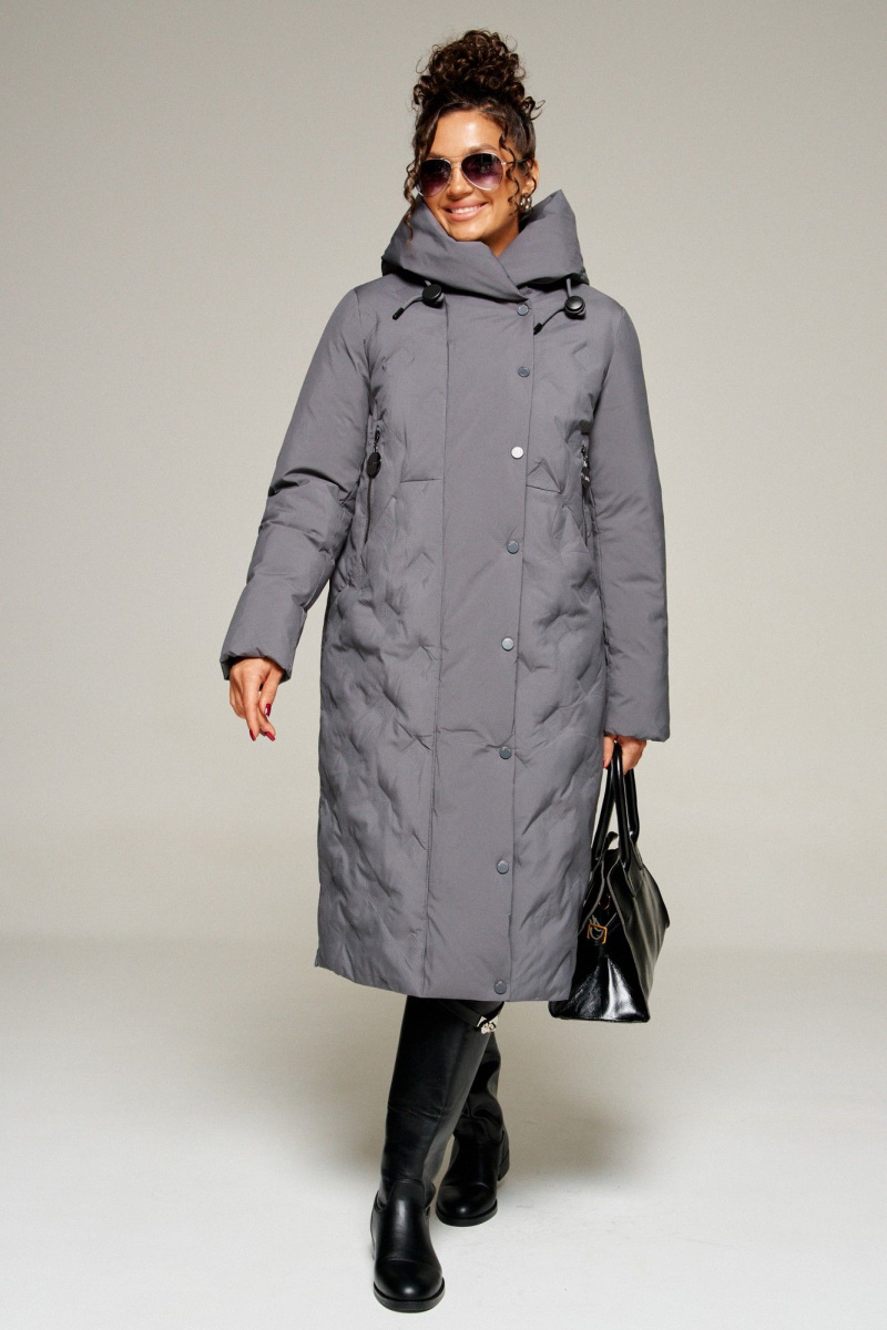 Женское пальто Beautiful&Free 8015 графит