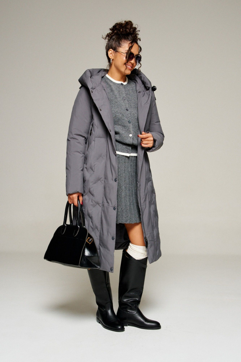 Женское пальто Beautiful&Free 8015 графит