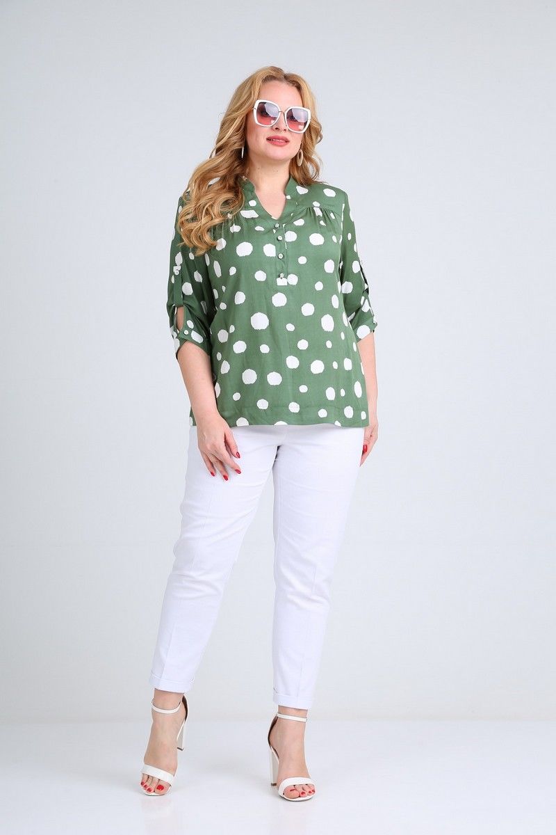 Блузы Mamma Moda М-479 зеленый