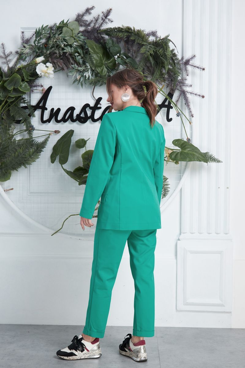 Брючный костюм Anastasia 580 ярко-зеленый