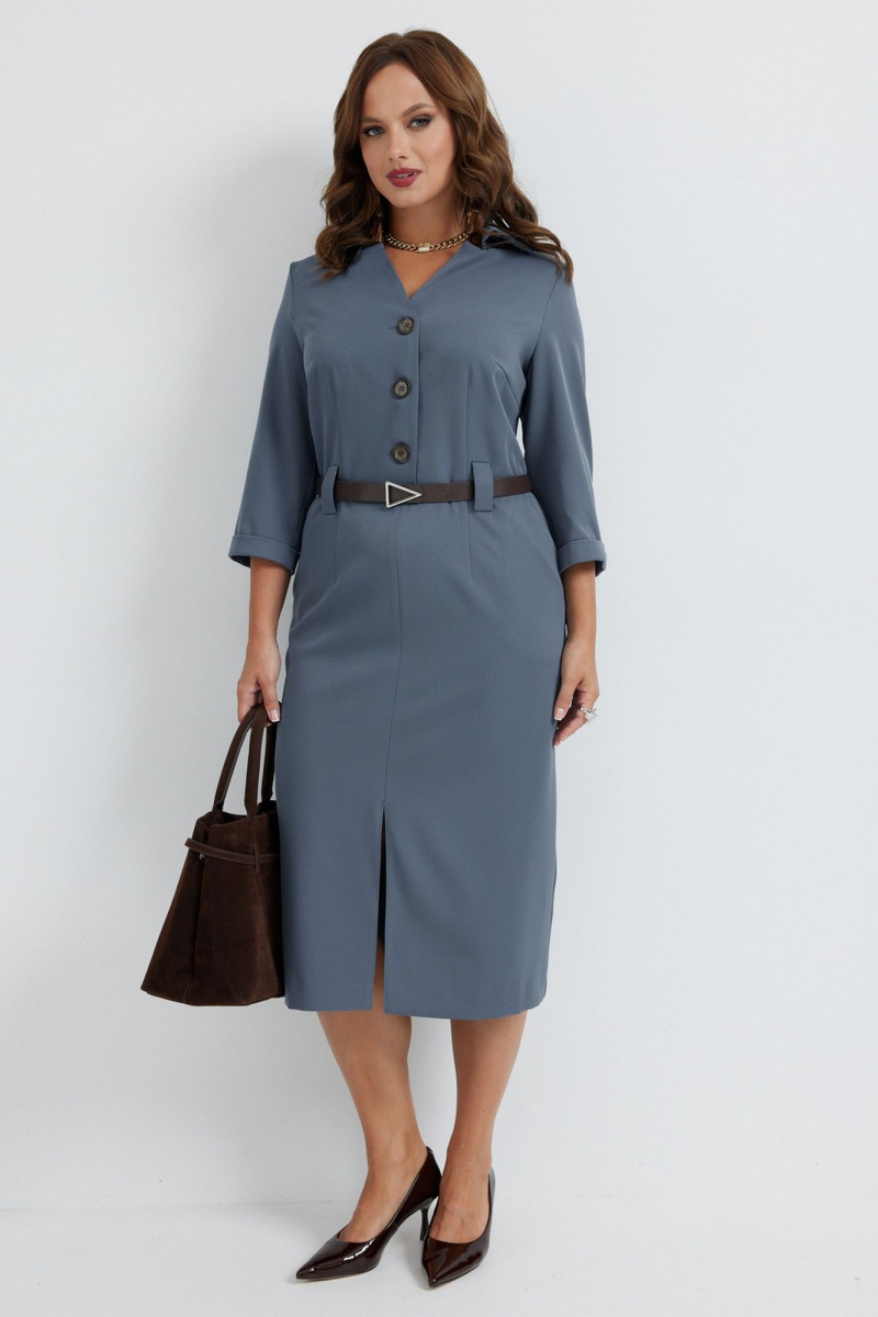 Платья Твой имидж 2258 серо-голубой