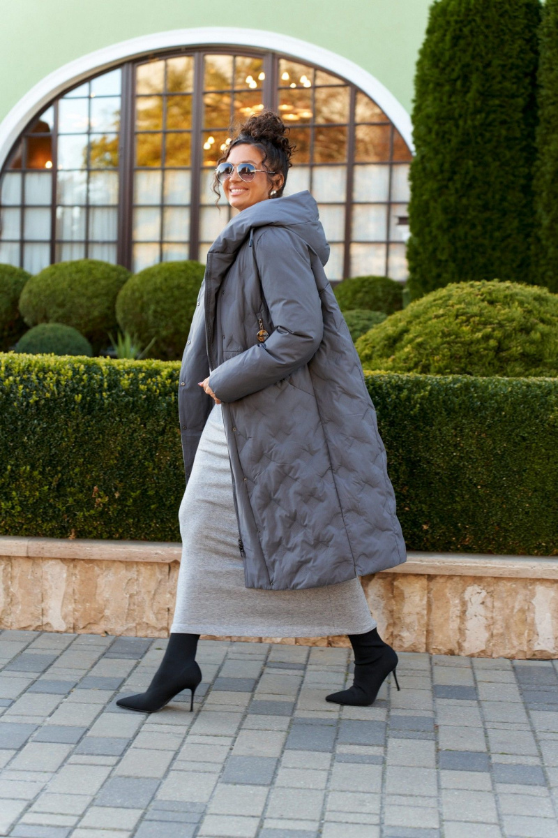 Женское пальто Beautiful&Free 8015 графит