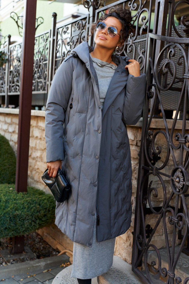 Женское пальто Beautiful&Free 8015 графит