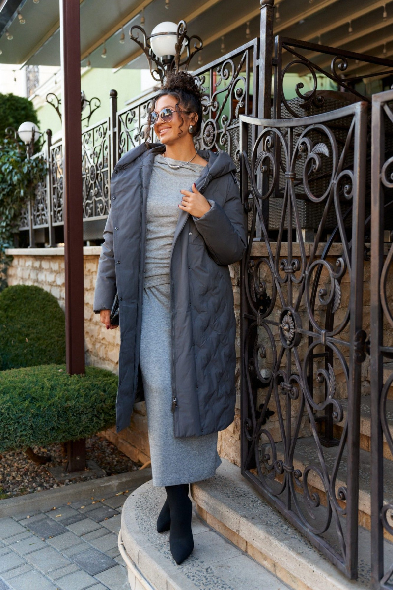 Женское пальто Beautiful&Free 8015 графит