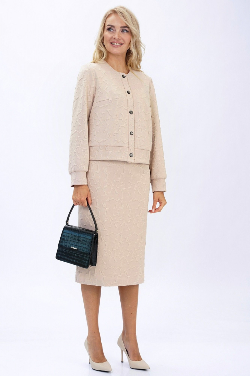 Плательный комплект Alani Collection 2448 бежевый